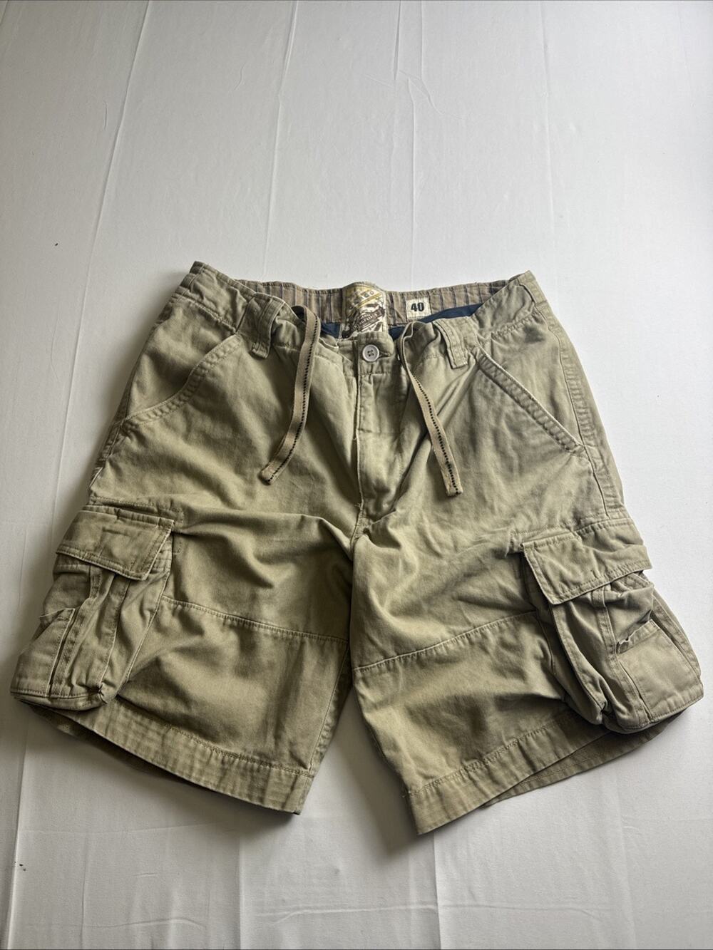 Vintage Tan Cargo Shorts Size 40 Men